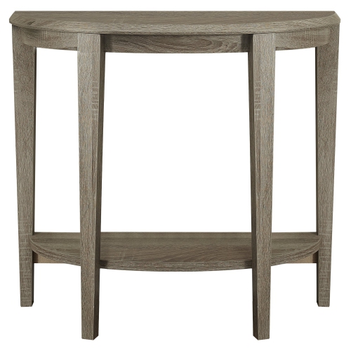 Monarch Specialties I 2452 Accent Table - 36" Long / Dark Taupe Hall Console