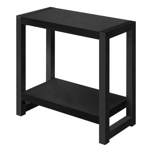 Monarch Specialties I 2081 Accent Table - 22" High / Black / Black Metal