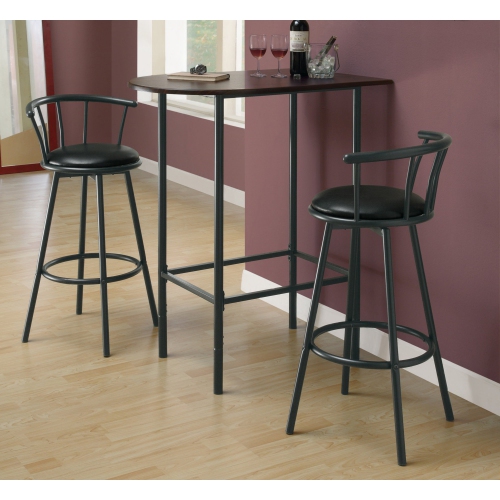 MONARCH  Specialties I 2398 Barstool - 2PCs / 36" High / Swivel / Metal In Black