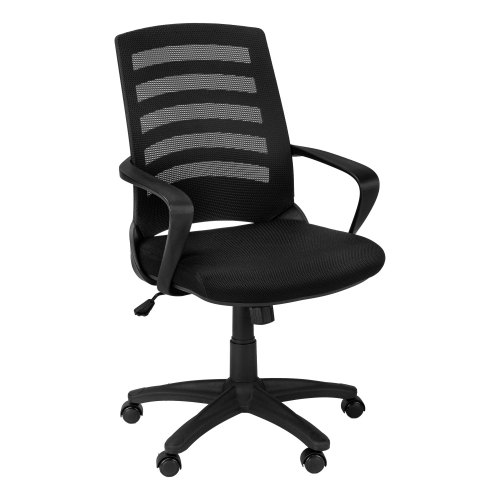 Monarch Specialties I 7224 Office Chair - Black / Black Mesh / Multi Position