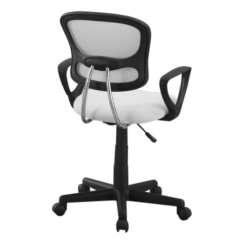 Monarch Specialties I 7261 Office Chair - White Mesh, For Kids / Multi-position