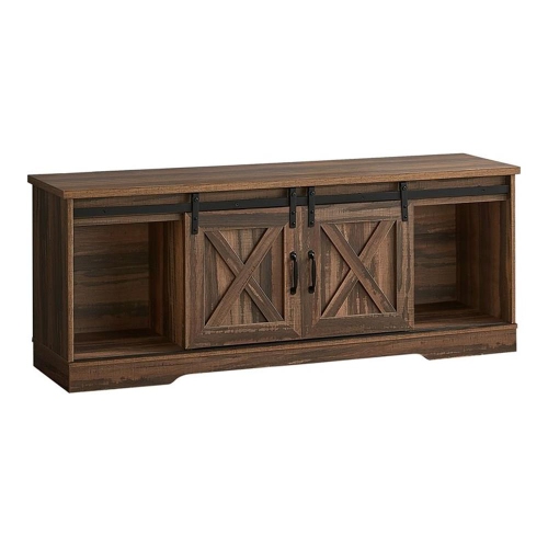 MONARCH  Specialties I 2748 Tv Stand - 60" Long / Reclaimed-Look / 2 Sliding Doors In Brown