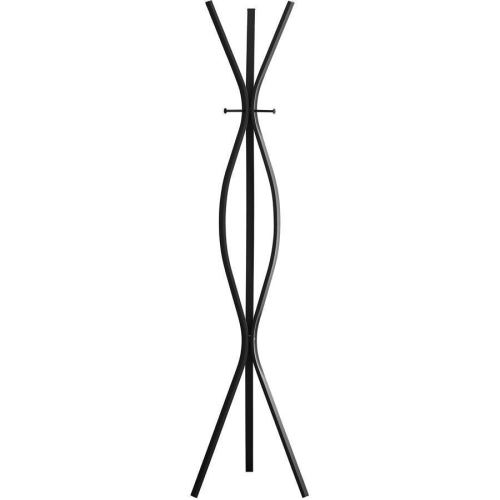 Monarch Specialties I 2051 Coat Rack - 72" High / Black Metal Contemporary Style