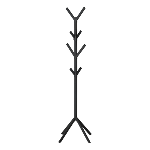 Monarch Specialties I 2057 Coat Rack - 70" High / Black Metal