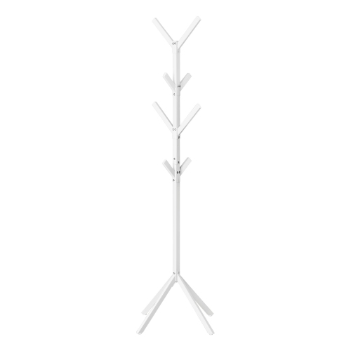 Monarch Specialties I 2059 Coat Rack - 70" High / White Metal