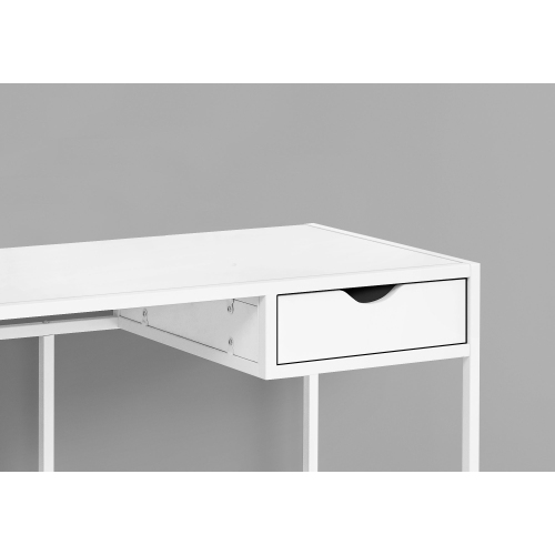Monarch Specialties I 7570 Computer Desk - 42" Long / White / White Metal