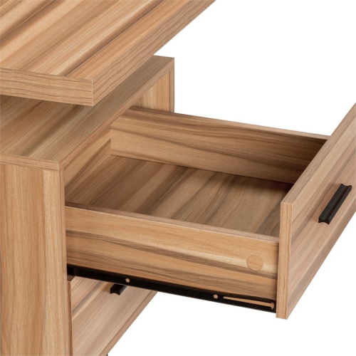 Monarch Specialties I 7612 Computer Desk - 70" Long / Reclaimed Wood / Black Metal / L/r