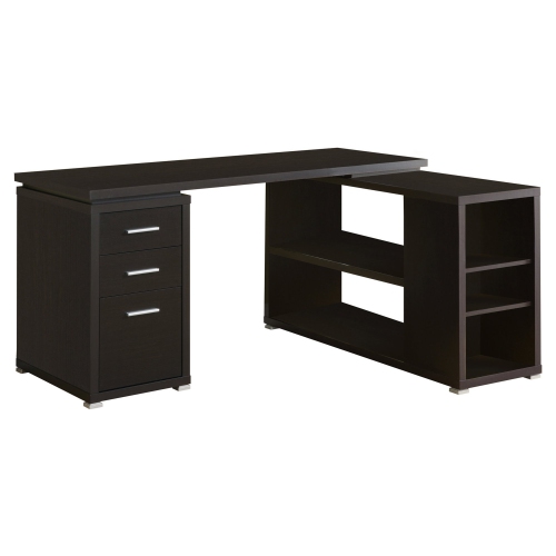 Monarch Specialties I 7019 Computer Desk - Espresso Left Or Right Facing Corner