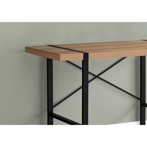 Monarch Specialties I 7657 Computer Desk - 48" Long / Light Reclaimed Wood / Black Metal