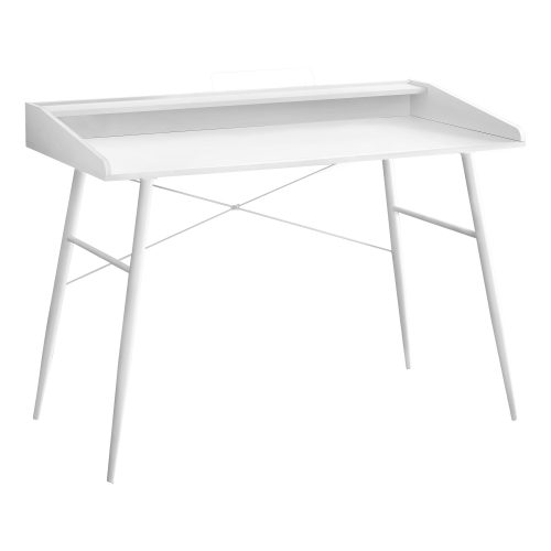 Monarch Specialties I 7535 Computer Desk - 48" Long / White / White Metal