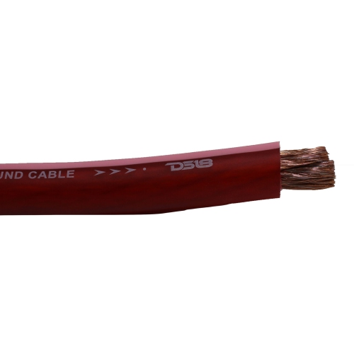 DS18 PW-1/0GA-50RD 50ft Ultra Flex CCA 1/0 Gauge Red Power Cable