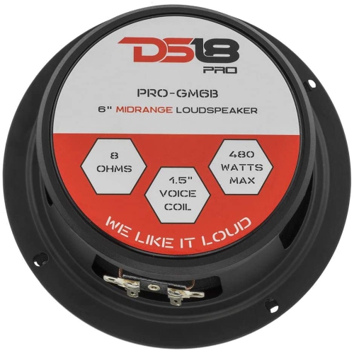 Haut-parleur de milieu de gamme DS18 PRO-GM8,4 B de 8 po, 4 ohms, 580 W, vendu séparément