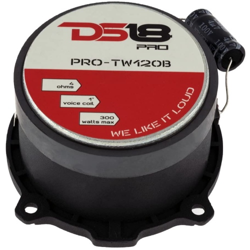 DS18 PRO-TW120B 1" 300 Watt VC Super Tweeters 4-ohm - Pair