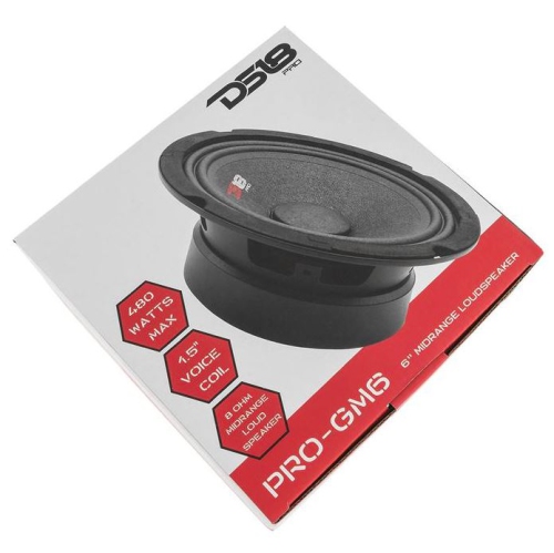 DS18 PRO-GM6 6.5" Midrange Speaker 8-ohm, 480 Watt - Sold Individually