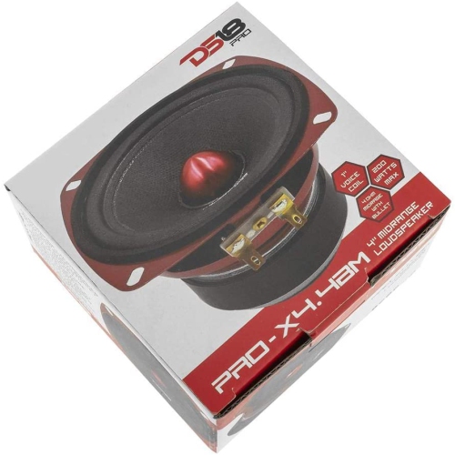 Haut-parleur de milieu de gamme DS18 PRO-X4.4BM 4 po, 4 ohms, 200 W, vendu séparément