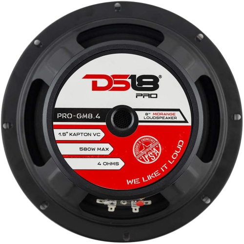 DS18 PRO-GM8.4 8" Midrange Speaker 4-ohm, 580 Watt - Sold Individually