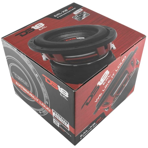 DS18 EXL-X8.2D 1,200W Max Dual 2-ohm 8" Subwoofer