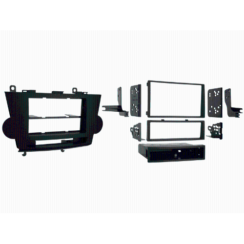METRA  99-8222 Single Din / Double Din Installation Kit for 2008 - 2012 Toyota Highlander Vehicles