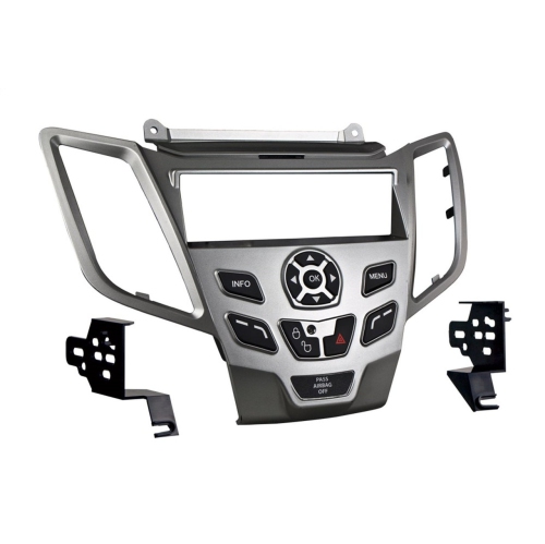 Metra 99-5825S Single DIN Dash Installation Kit for 2010-Up Ford Fiesta Vehicles - Silver