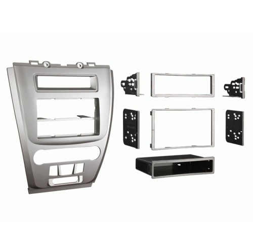 Metra 99-5821S Single or Double DIN Installation Dash Kit for 2010 Ford Fusion and Mercury Milan - Silver