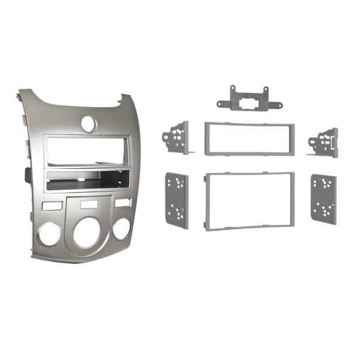 Metra 99-7338S Single or Double DIN Dash Kit for 2010-13 Kia Forte/Forte Koup - Silver