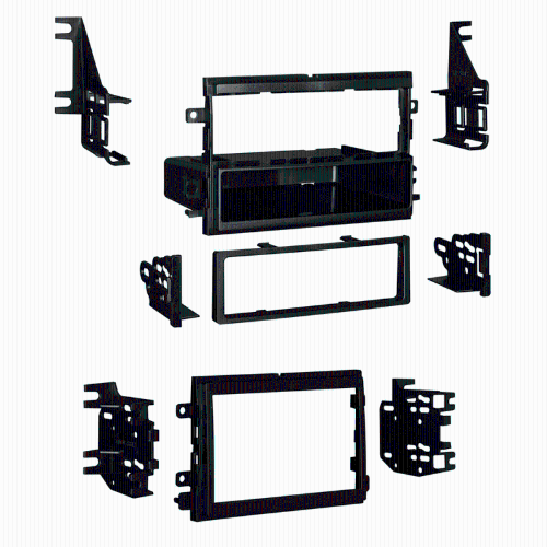 Metra 99-5815 Single/Double DIN Dash Kit for Select 2004-2012 Ford, Lincoln, and Mercedes Vehicles
