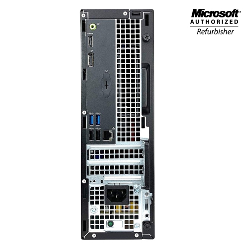 Refurbished - Dell Optiplex 3050 SFF Desktop Computer DUAL (2) New 24 inch Monitor Intel i5 6500 8GB DDR4 RAM 256GB SSD Windows 10 Pro WiFi, HDMI &