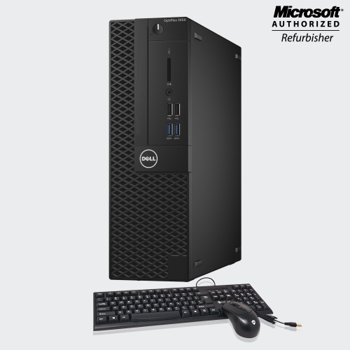 Refurbished - Dell Optiplex 3050 SFF Business Desktop Computer Intel core i5 7th Gen@4GHz 16GB RAM 1TB SSD Windows 10 Professional WiFi HDMI