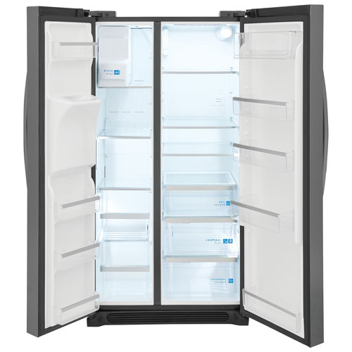 Réfrigérateur congélateur juxtaposé de 36 po 22,2 pi³ Gallery de Frigidaire - Inox noir