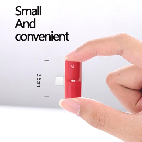 3.5mm Audio + Lightning Charge 2 in 1 for iPhone Adapter Headphone Jack Converter 13 12 11 XR XS X 8 7 Splitter Dual AUX Dongle - White