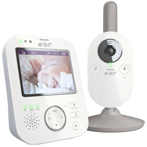 Philips Avent 3.5" Video Baby Monitor with Night Vision and Room Temperature Monitoring
