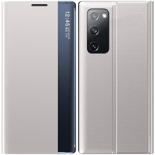 Smart Clear View Flip Phone Case Leather Kickstand Cover for Samsung Galaxy S21 Ultra