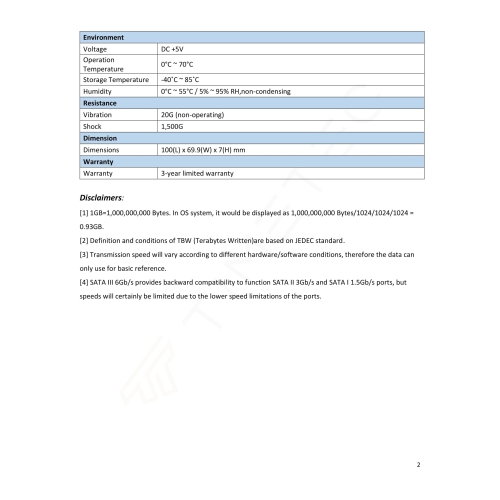 Timetec 1TB SSD 3D NAND SATA III 6Gb/s 2.5 Inch 7mm 800TBW Read Speed