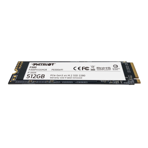Patriot P300 512GB Internal SSD - NVMe PCIe Gen 3x4 - M.2 2280 - Solid State Drive - P300P512GM28