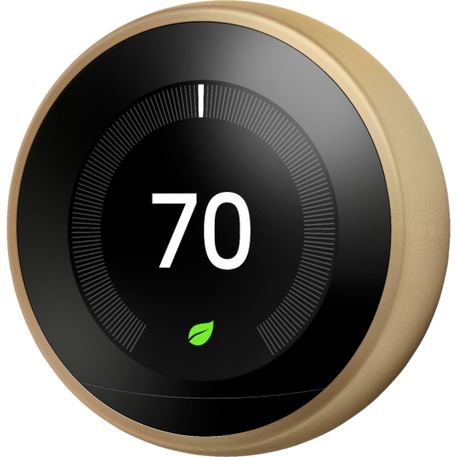 GOOGLE  Nest Learning Thermostat 3Rd Generation - Brushed Brass