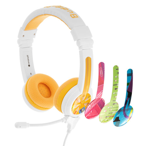 BuddyPhones School+ On-Ear Headphones - Yellow