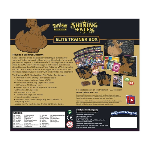 Pokemon TCG: Shining Fates Elite Trainer Box - Eevee