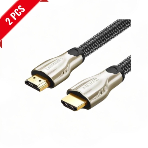 UGREEN  [2Pack] HDMI Cable 3Ft Metal Connector Case With Nylon Braid Support 3D