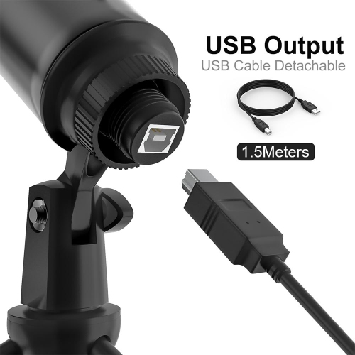 USB Computer Studio Recording microphone condensateur pour diffusion en continu microphone avec trépied