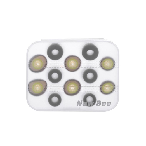 [6 paires] embouts pour écouteurs Nouvelle abeille 12 pièces embouts de rechange haut de gamme pour écouteurs bouton bloquant le bruit ambiant