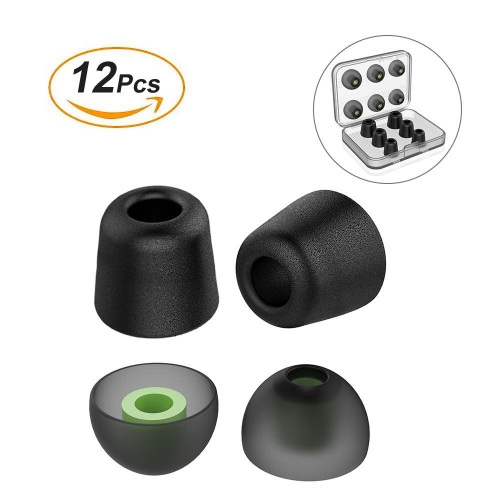 [6 paires] embouts pour écouteurs Nouvelle abeille 12 pièces embouts de rechange haut de gamme pour écouteurs bouton bloquant le bruit ambiant