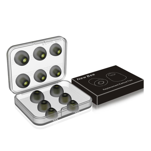 [6 paires] embouts pour écouteurs Nouvelle abeille 12 pièces embouts de rechange haut de gamme pour écouteurs bouton bloquant le bruit ambiant