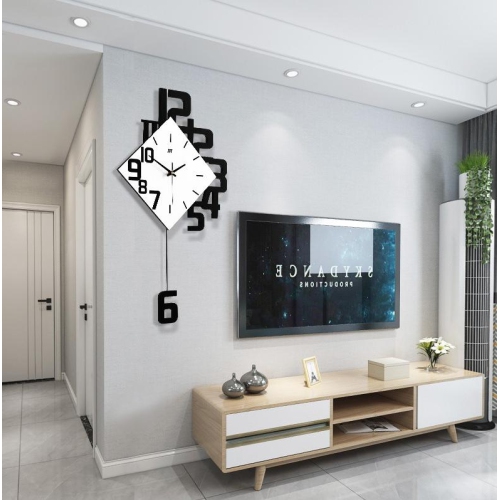 SAMA Modern Decorative Wooden Wall Clock, Silent Non-Ticking