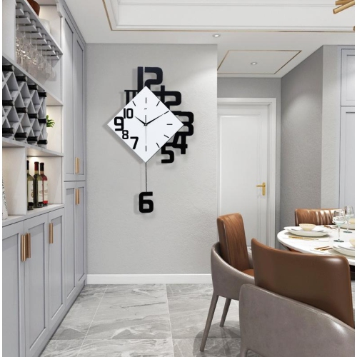 SAMA Modern Decorative Wooden Wall Clock, Silent Non-Ticking