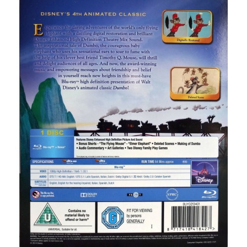 Disney's Dumbo - Limited Edition SteelBook [Blu-Ray]