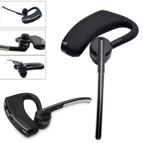 Wireless Bluetooth Headset, Universal Business Handsfree Ear Hook In-ear Earbuds Earphone DSP Stereo Noise Cancellation & Mic