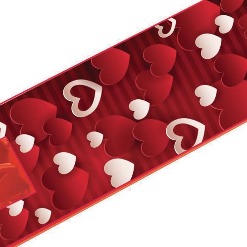 Rugged Racer Two Wheel Scooter with Red Heart Print & LED Lights