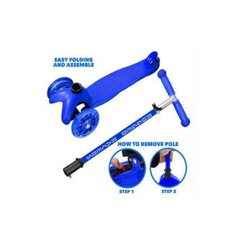 Rugged Racer Mini 3-Wheel Scooter With LED Lights