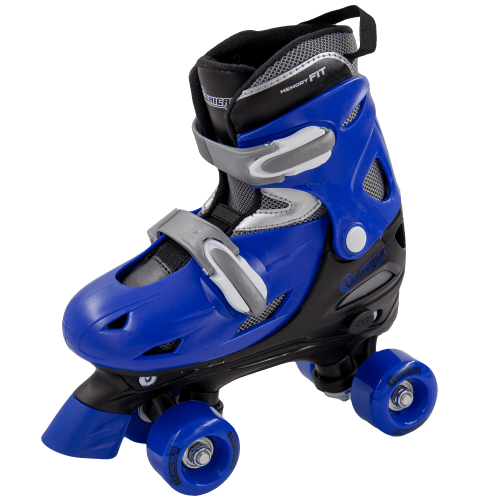 Chicago Skates – Ensemble d’accessoires pour enfants avec quatre roues à quatre roues alignées, bleu, taille J10-J13