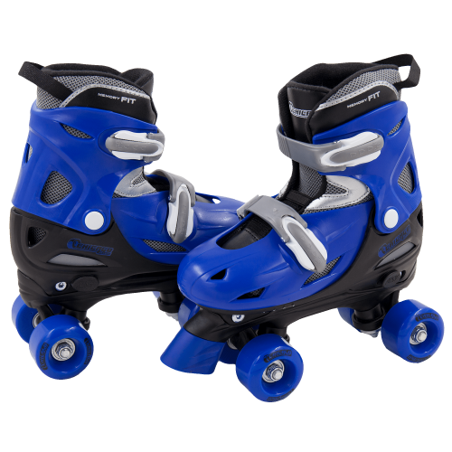 Chicago Skates – Ensemble d’accessoires pour enfants avec quatre roues à quatre roues alignées, bleu, taille J10-J13